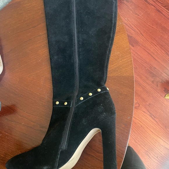 Suede Neiman Marcus Boots - Picture 4 of 5